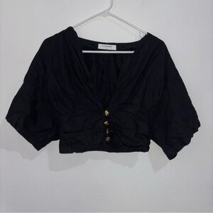 Commense Crop Top with Shell Details Size Medium